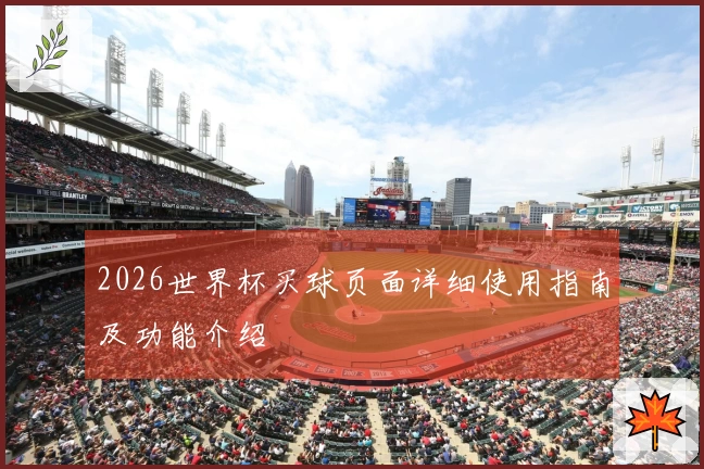 2026世界杯买球页面详细使用指南及功能介绍